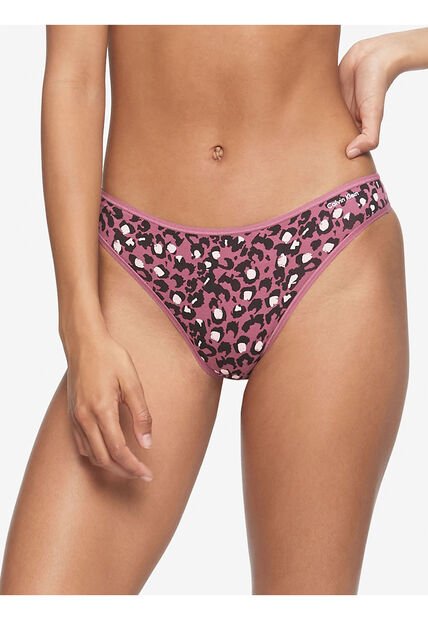Pantie Rosado Tipo Tanga En Algodón Calvin Klein