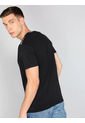 Camiseta Negra Manga Corta Con Cinta Distintiva En Los Hombros Calvin Klein de Calvin Klein