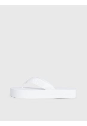 Sandalias Blanco Blanco De Plataforma Calvin Klein