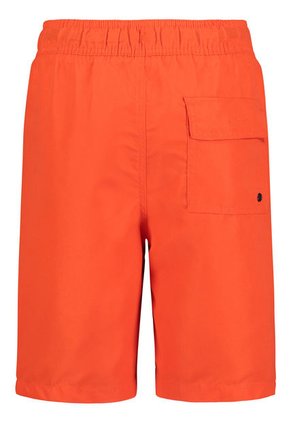 Bermuda De Baño Naranjacon Logo En Vertical Para Niño Calvin Klein