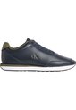 Tenis Azul Oscuro Retro Runner En Cuero Calvin Klein de Calvin Klein