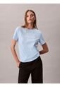 Camiseta Celeste Clásica Con Logo Estampado Calvin Klein de Calvin Klein