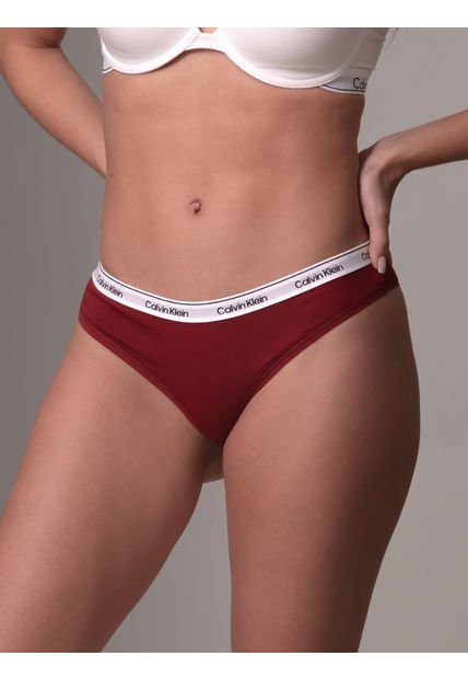 Pantys Rojo Brazilian  - Modern Logo Calvin Klein