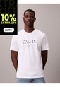 Camiseta Blanca Con Gráfico De Logo Calvin Klein de Calvin Klein