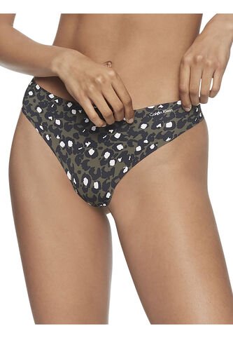 Pantie Verde Tipo Tanga En Microfibra Calvin Klein Calvin Klein