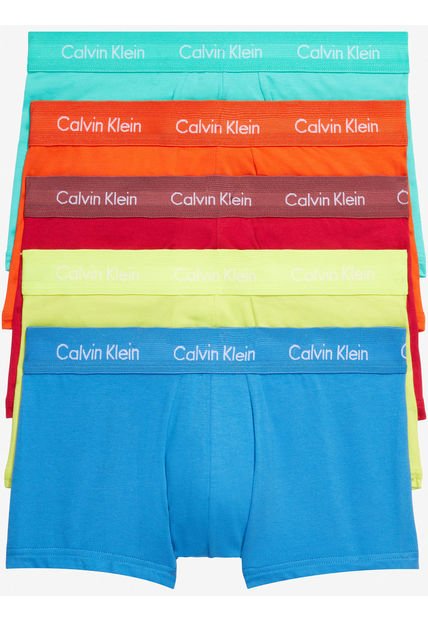 Pack De 5 Bóxer Low Rise Trunk En Algodón Para Hombre Calvin Klein