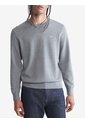 Saco Manga Larga Con Logo Gris Calvin Klein de Calvin Klein