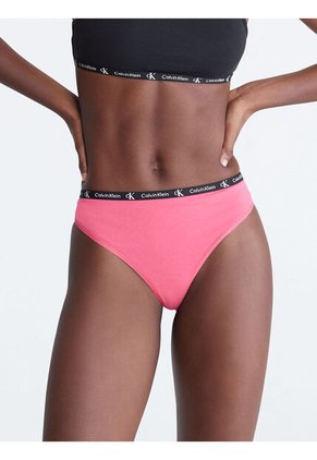 Pantie Rosada Tipo Tanga Con Logo Para Mujer Calvin Klein