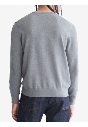 Saco Manga Larga Con Logo Gris Calvin Klein