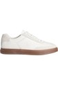 Tenis Blanco De Perfil Bajo En Texturas Mixtas Calvin Klein de Calvin Klein