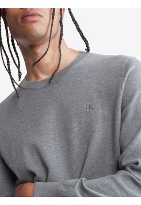 Saco Manga Larga Con Logo Gris Calvin Klein