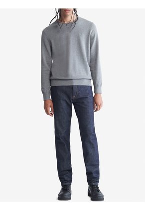 Saco Manga Larga Con Logo Gris Calvin Klein