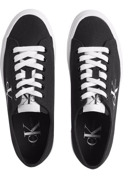 Tenis Negro Casuales Con Plataforma Calvin Klein