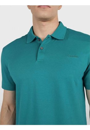 Polo Con Logo Hombre Verde Calvin Klein
