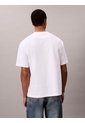 Camiseta Blanca Con Logotipo Bordado Calvin Klein de Calvin Klein