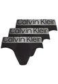 3 Pack De Calzoncillos Negros - Steel Microfibra de Calvin Klein