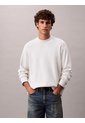 Saco Beige De Tejido Boxy En Punto Técnico Con Cuello Semi Alto Calvin Klein de Calvin Klein