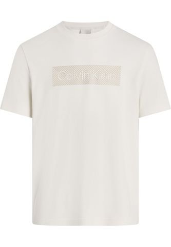 Camiseta Blanca Con Bordado Texturizado Calvin Klein Calvin Klein