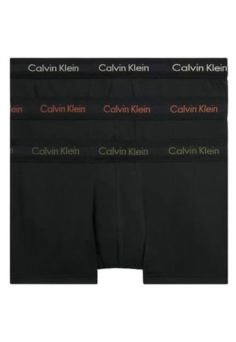Pack De 3 Boxer Negros Low Rise Trunk - Cotton Strech Calvin Klein Calvin Klein