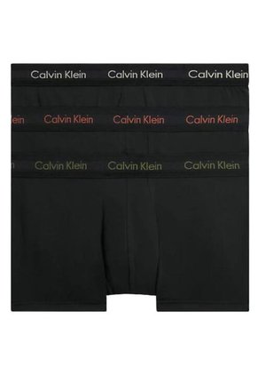 Pack De 3 Boxer Negros Low Rise Trunk - Cotton Strech Calvin Klein