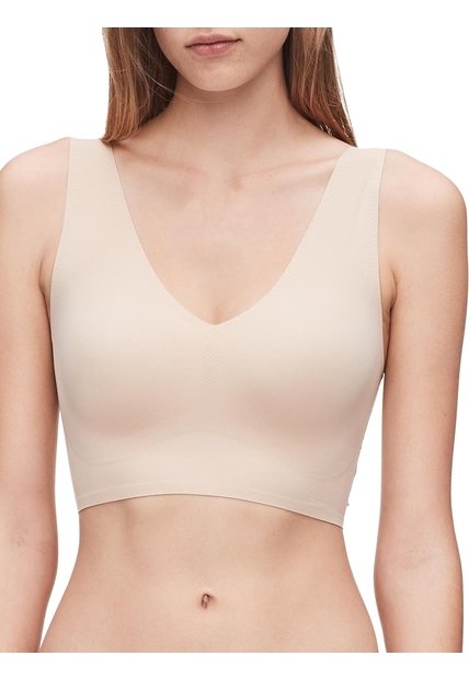 Bralette Beige Lined Invisible Calvin Klein