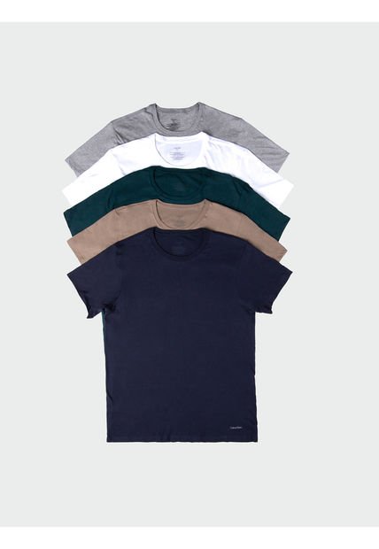 Pack Multicolor De 5 Camisetas - Cotton Classics Calvin Klein