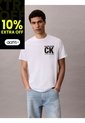 Camiseta Blanca Con Gráfico De Logo Calvin Klein de Calvin Klein