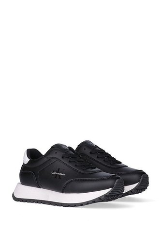 Tenis Negro Para Niña Deportivos De Corte Bajo Con Cordones Calvin Klein Calvin Klein