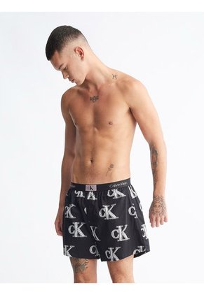 Bóxer Negro Con Estampado - CK96 Calvin Klein