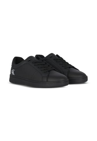 Tenis Negro Para Niño De Corte Bajo Con Cordones Calvin Klein Calvin Klein