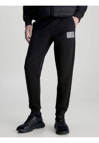 Pantalón De Chándal Con Logo De Algodón Negro Hombre Negro Calvin Klein Calvin Klein