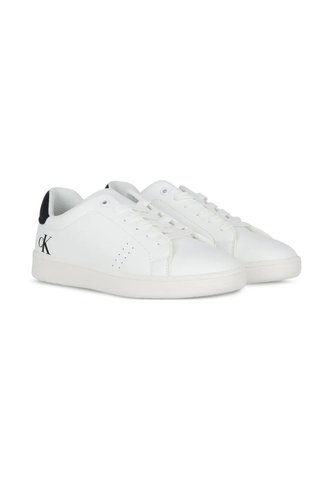 Tenis Blanco Para Niño De Corte Bajo Con Cordones Calvin Klein Calvin Klein