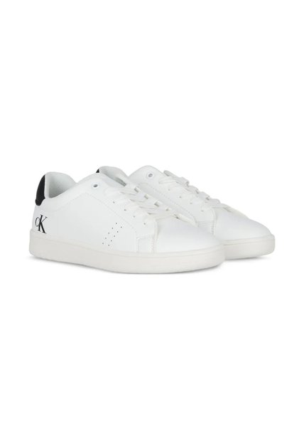 Tenis Blanco Para Niño De Corte Bajo Con Cordones Calvin Klein
