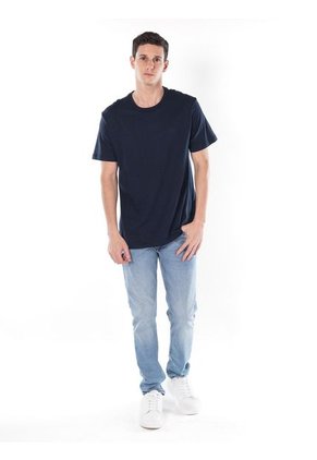Camiseta Azul Solid Liquid Con Logo Calvin Klein