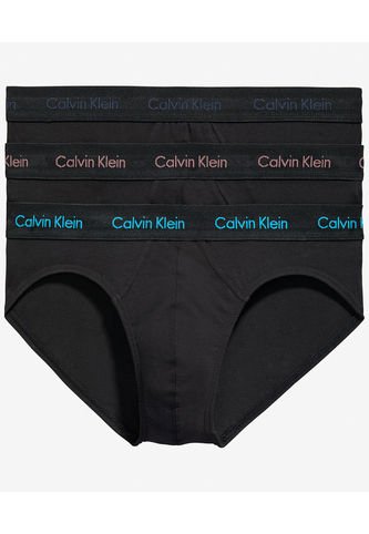Pack De 3 Hip Brief Negro - Cotton Stretch Wicking Calvin Klein Calvin Klein