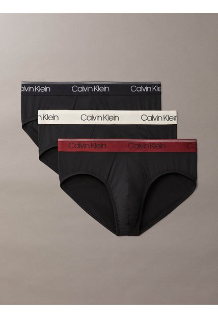 Pack Negro De 3 Slip - Micro Stretch Calvin Klein