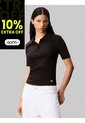 Polo Negro Con Insignia Calvin Klein de Calvin Klein