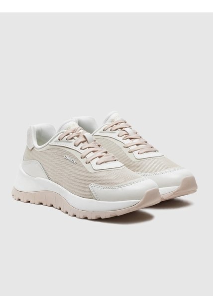 Tenis Gris Runner Lace Up Mesh Calvin Klein