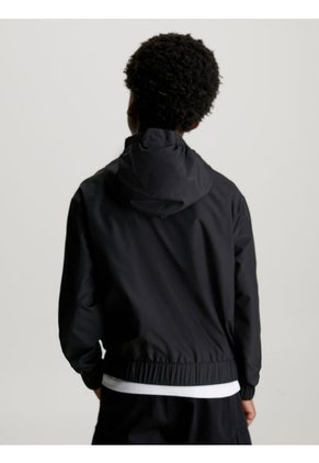 Cortavientos Niño Negro Negro Essential Con Capota Calvin Klein