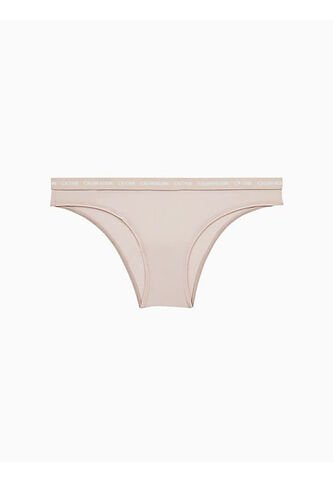 Pantie Beige En Microfibra Tipo Brasilera Para Mujer Calvin Klein Calvin Klein
