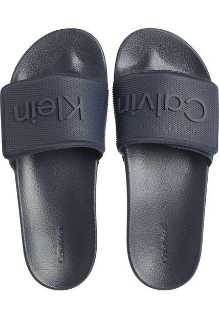 Sandalias Azul Con Velcro Calvin Klein