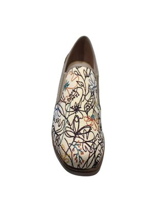 Zapato Textil Mocasín Tacón Corrido Romulo