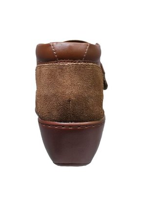 Botín Romulo Cuero Por Gamuza Para Mujer