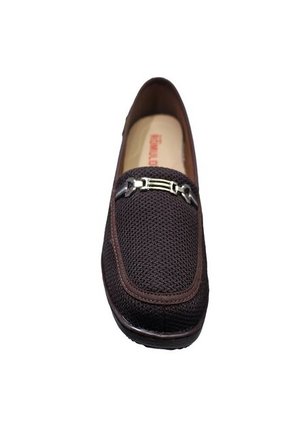 Zapato Mocasín Textil Hebilla Decorativa