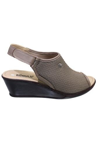 Sandalias Romulo Textil Para Mujer Ajuste Velcro CALZADO ROMULO