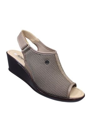 Sandalias Romulo Textil Para Mujer Ajuste Velcro