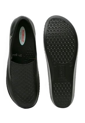 Mocasín Marca Romulo Para Dama En Cuero Tacón Corrido