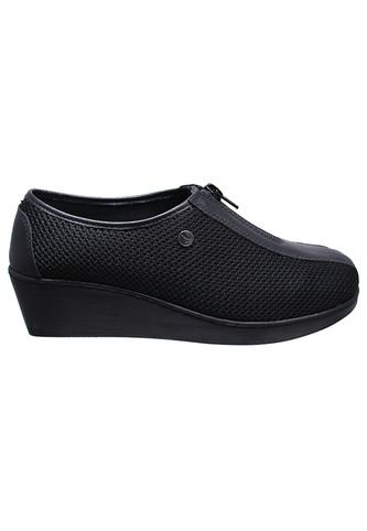 Zapato Mocasín Cremallera En Capellada Cuero Por Textil CALZADO ROMULO