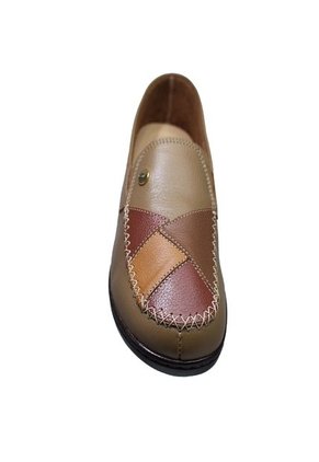 Zapato Mocasín Plano Cuero Para Mujer