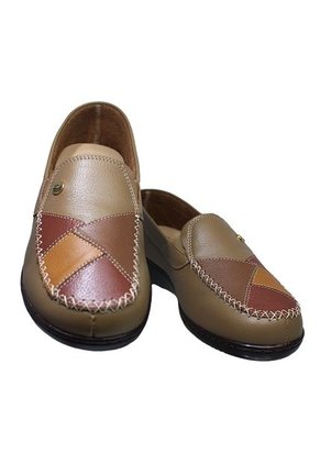 Zapato Mocasín Plano Cuero Para Mujer